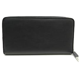 Christian Dior-NEW DIOR MEN'S LONG WALLET IN BLACK LEATHER BLACK LEATHER + NEW WALLET BOX-Black