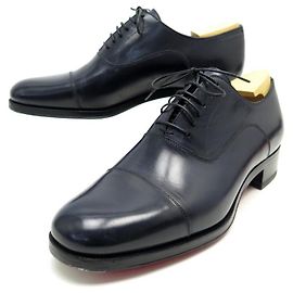 SCARPE CHRISTIAN LOUBOUTIN 41 ADESIVI RICHELIEU IN PELLE BLU JM WESTON Blu navy