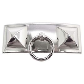 Hermès COLLAR DE PERRO CON HEBILLA DE CINTURÓN MEDOR HERMES 24 CINTURÓN HEBILLA MM PALLADIE Plata