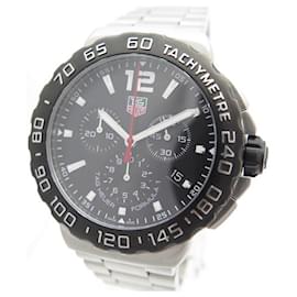 Tag Heuer-NEW TAG HEUER FORMULA WATCH 1 CAU1110 QUARTZ CHRONOGRAPH STEEL WATCH-Silvery
