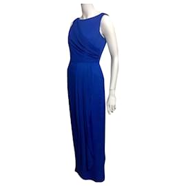 Lela Rose Robe en mousseline bleu saphir Bleu