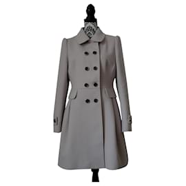 Karen Millen Wool Coat Eggshell XL Eggshell