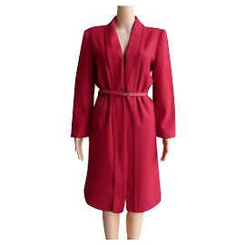 Jean Louis Scherrer Coats, Outerwear Red
