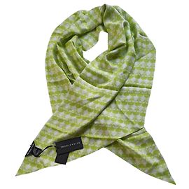 Bufanda de seda Thomas Wylde Verde Verde