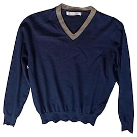 Brunello Cucinelli-Sweaters-Blue