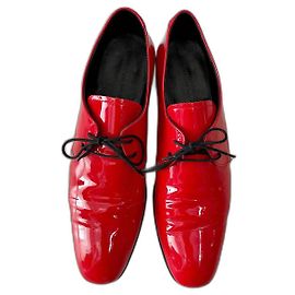 Chaussures à lacets Heschung en cuir vernis rouge Rouge