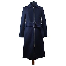 Club Monaco Blue Wool Coat Blue Navy blue