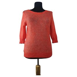 Filippa K Pullover aus Wolle und Mohair Orange Orange