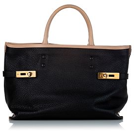 Chloé Sac cabas en cuir Charlotte noir Chloe Noir