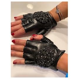 Karl Lagerfeld-Gants-Noir