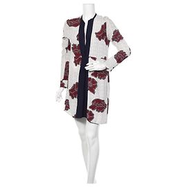 Robe Baum und Pferdgarten en viscose M Multicolore