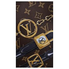 Louis Vuitton-FOULARD MONOGRAM FOREVER black-Marrone