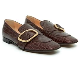 Rupert Sanderson-CHARMER MARRONE CROCOLIKE EU38-Marrone