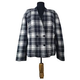 Chaqueta Joseph Ribkoff Tartán Negro Blanco Negro Blanco