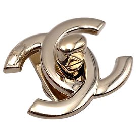 Fecho CHANEL CC Turnlock em ouro original Dourado