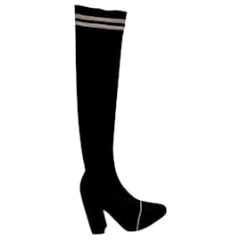 Tabitha Simmons-Tabitha Simmons Knee-High fashion Boots.-Black