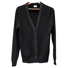 Schwarze Chanel Strickjacke Schwarz