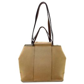Hermès Bolsa de lona Hermes Brown Cabag Elan Marrom