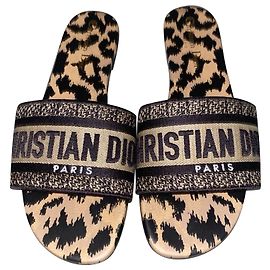 Christian Dior Lâminas Dior Dway Mizza em couro multicolorido Outro