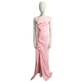 Robe longue exclusive "Vionnet" Rose