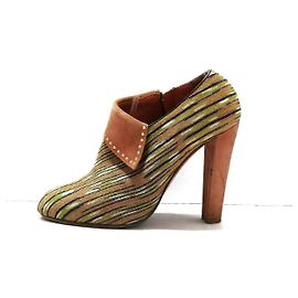 [Used] Missoni booty 36 ladies - brown× multi studs Brown