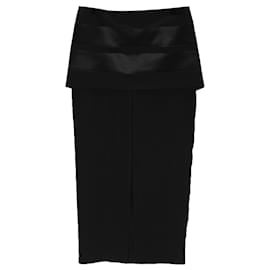 Unique Givenchy silk skirt Black