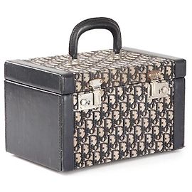 Vintage Dior vanity case Navy blue
