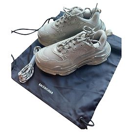 Baskets Balenciaga Triple S Beige Beige