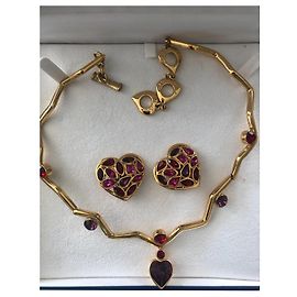 Yves Saint Laurent Collana e Orecchini Oro Gold hardware