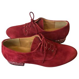Mellow Yellow Derbies à talons pailletés Bordeaux