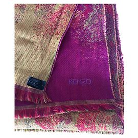 Kenzo orange wool shawl Orange
