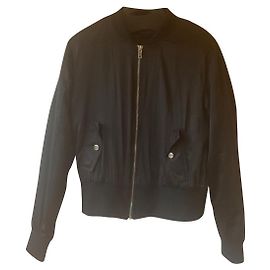 Veste Zara Noire en Polyester M Noir