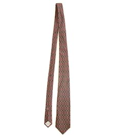 Yves Saint Laurent-Yves Saint Laurent Silk Red Blue Yellow Rhombus Geometrical Neck Tie Necktie-Multiple colors