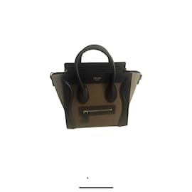 Céline-Nano Luggage bag with shoulder strap-Brown,Black,Taupe