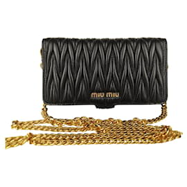 Miu Miu-I-phone case in leather-Black