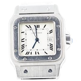 Cartier-Cartier Santos steel watch-Dark grey