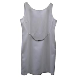 Robe Burberry en coton Eggshell Blanc cassé