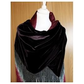 Etro-Wide Etro shawl-Multiple colors,Dark red