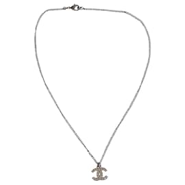 Chanel-CC necklace-Silvery