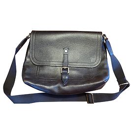 Louis Vuitton Utah Leather Reporter Bag Dark Brown Dark brown