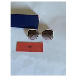 Fendi-Oculos escuros-Marrom,Rosa,Bege