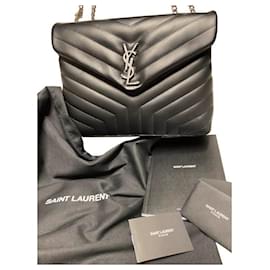 Yves Saint Laurent Sac Loulou Small Cuir Noir