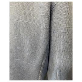 Dolce & Gabbana-Dolce & Gabbana Jacket in Blue Silk-Blue