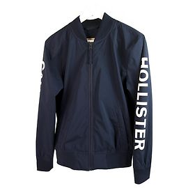 Autre Marque Hollister Blue Logo Sleeve Lightweight Men’s Zipper Jacket size XS Blue