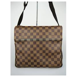 Louis Vuitton-sac porté épaule Damier Naviglio-Marron