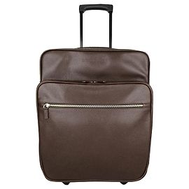 Bulgari Valise trolley en cuir Marron