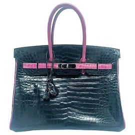 Hermès herms birkiN 35 Black Pink