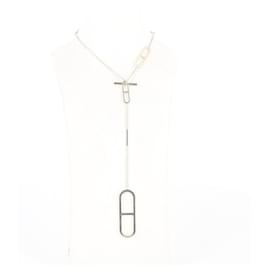 Collier Hermès en argent sterling Gris anthracite