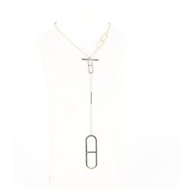 Hermès Hermes Necklace in sterling silver Dark grey