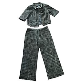 Chanel terninho Marrom Preto Bege